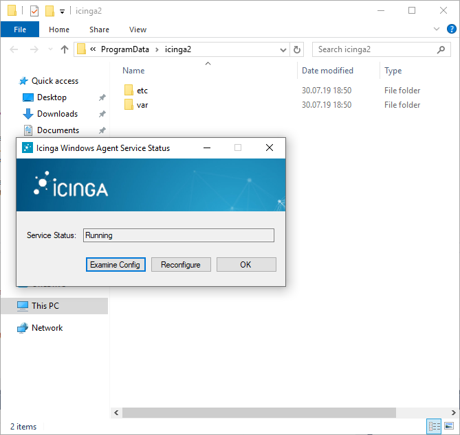 Icinga 2 Windows Setup